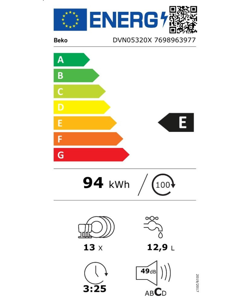 BEKO MAQUINA LOUÇA 5PROG 13TALHERES INOX (E) BEKO MAQUINA LOUÇA 5PROG 13TALHERES INOX (E)