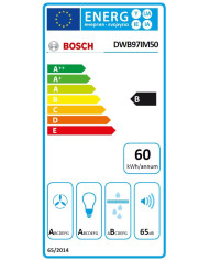 BOSCH CHAMINE 90CM 3VELOC+1INT MAX 710M3/H INOX B BOSCH CHAMINE 90CM 3VELOC+1INT MAX 710M3/H INOX B