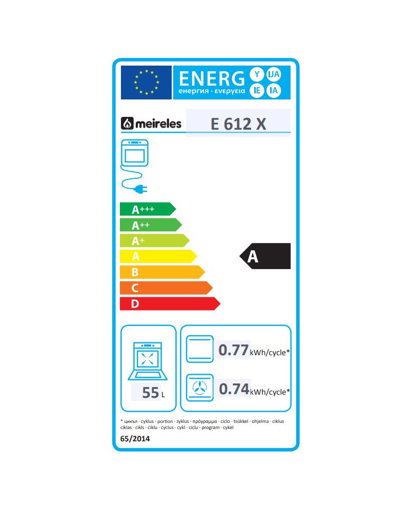 MEIRELES FOGAO 60CM INOX 4Z INDUÇAO FORNO ELECT A