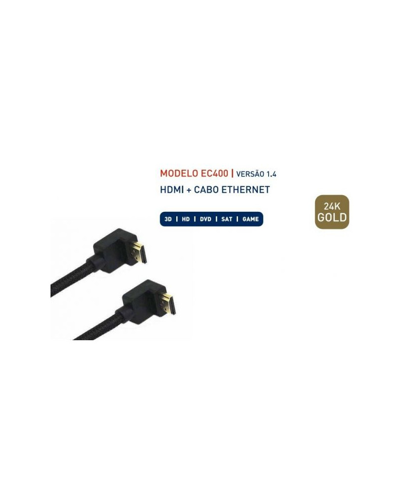 LOVIT CABO HDMI 1.4 SLIM 24K GOLD 1,5MTS