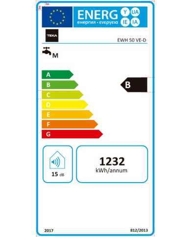 TEKA TERMOACUMULADOR 50LT VE-D B TEKA TERMOACUMULADOR 50LT VE-D B