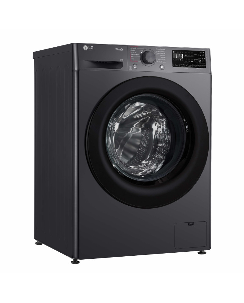 LG MAQUINA ROUPA 9KG 1400RT AI DD STEAM WIFI PRETA(A)