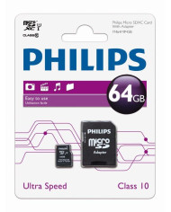 PHILIPS CARTAO MEMORIA SDXC 64GB CLASSE 10 C/ADAPTADOR PHILIPS CARTAO MEMORIA SDXC 64GB CLASSE 10 C/ADAPTADOR
