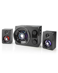NEDIS COLUNA GAMING 2.1 33W COM SUBWOOFER LUZES LED NEDIS COLUNA GAMING 2.1 33W COM SUBWOOFER LUZES LED