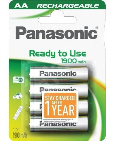 PANASONIC PILHAS RECARREGAVEIS AA/P6 1900MHA BLISTER 4 PI PANASONIC PILHAS RECARREGAVEIS AA/P6 1900MHA BLISTER 4 PI
