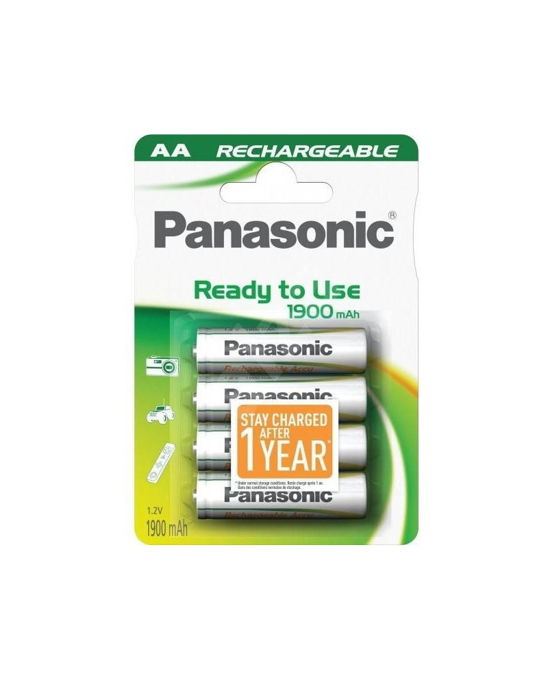 PANASONIC PILHAS RECARREGAVEIS AA/P6 1900MHA BLISTER 4 PI