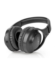 NEDIS AUSCULTADORES C/FIO CABO REDONDO PRATA/PRETO