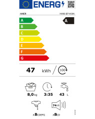 HAIER MAQUINA ROUPA 8KG 1400RT (A) HAIER MAQUINA ROUPA 8KG 1400RT (A)