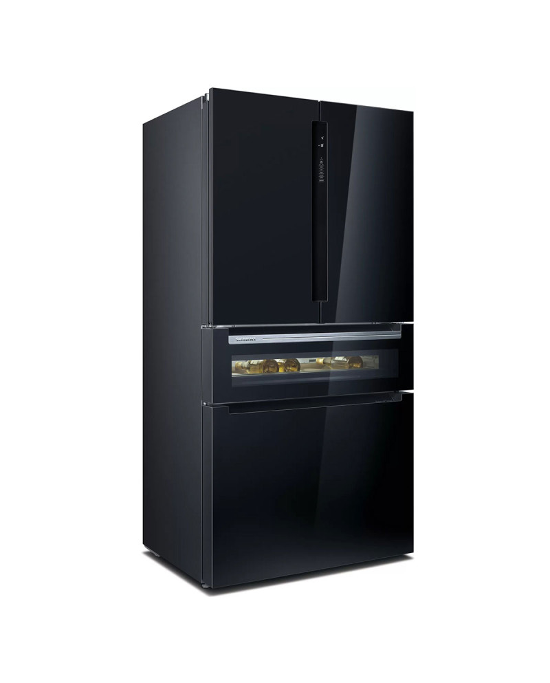 SIEMENS COMBINADO 1,83X90.6X73.6MT 572LT NF VIDRO PRETO (E)