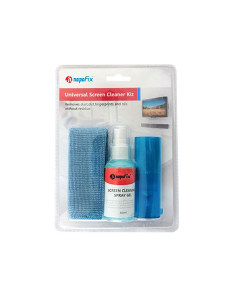 NAPOFIX KIT LIMPEZA PARA ECRAS 60ML