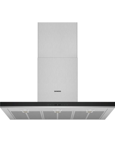 SIEMENS CHAMINE 90CM 430/843M3/H INOX E PRETO A+ SIEMENS CHAMINE 90CM 430/843M3/H INOX E PRETO A+