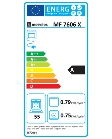 MEIRELES FORNO ELECTRICO VENTILADO 6 FUNÇOES 55LTS INOX A MEIRELES FORNO ELECTRICO VENTILADO 6 FUNÇOES 55LTS INOX A