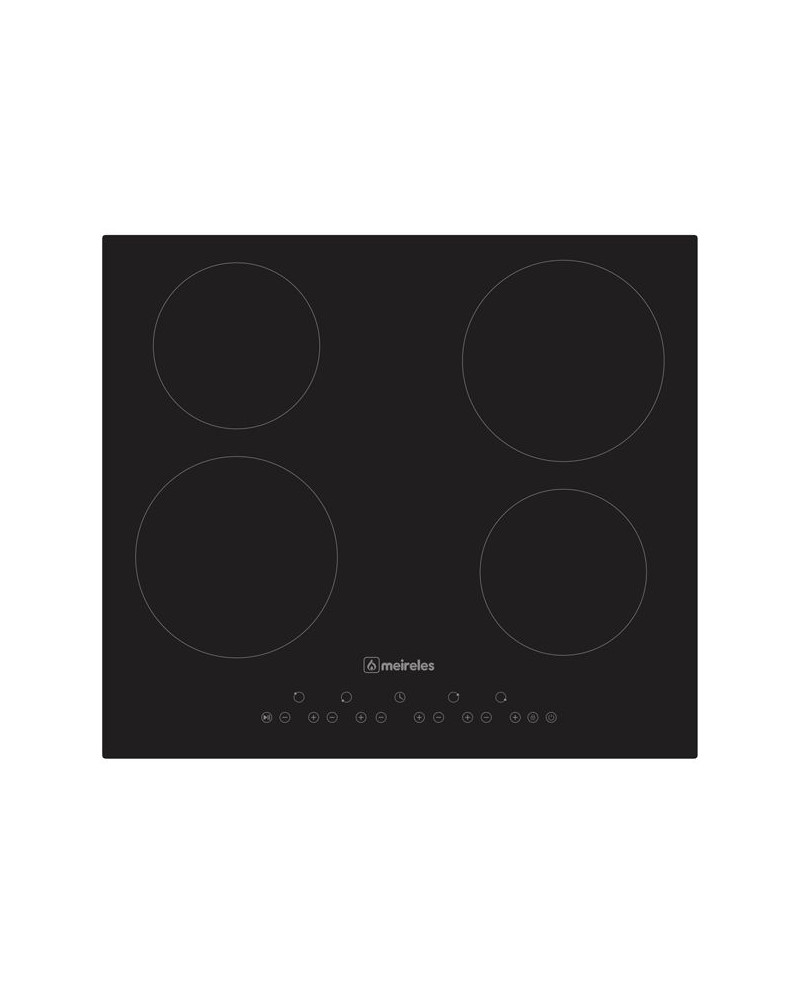 MEIRELES PLACA VITRO 60CM 4 ZONAS HI-SPEED SEM MOLDURA