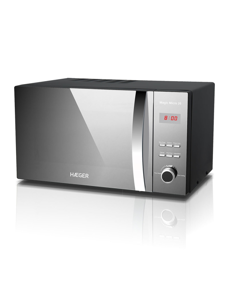 HAEGER MICROONDAS 26LT 800W DIGITAL SILVER