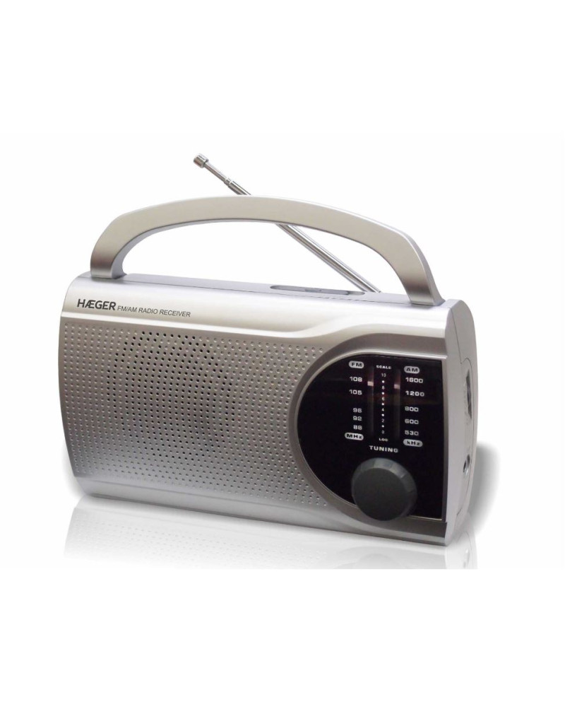HAEGER RADIO PORTATIL SINTONIZADOR ANALOGICO FM/AM