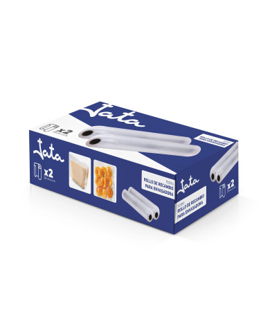 JATA ROLO DE SACOS P/ EV104 2 ROLOS 28CMX6MT JATA ROLO DE SACOS P/ EV104 2 ROLOS 28CMX6MT
