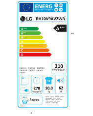 LG SECADOR ROUPA 10KG BOMBA CALOR WIFI (C)