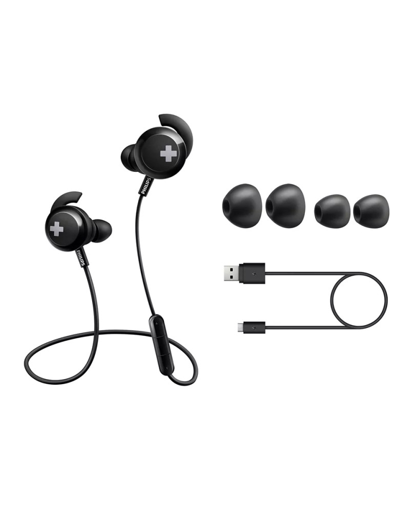 PHILIPS AUSCULTADORES S/ FIO BLUETOOTH PRETO PHILIPS AUSCULTADORES S/ FIO BLUETOOTH PRETO