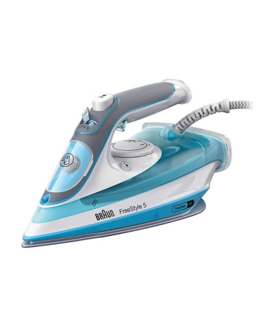 BRAUN FERRO VAPOR 2600W BASE SUPER CERAMICA 3D VAPOR AZUL BRAUN FERRO VAPOR 2600W BASE SUPER CERAMICA 3D VAPOR AZUL