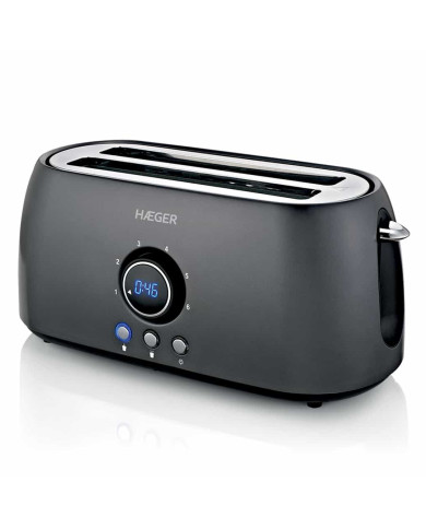 HAEGER TORRADEIRA 1400W 2 RANHURAS LONGAS C/TEMPORIZADOR HAEGER TORRADEIRA 1400W 2 RANHURAS LONGAS C/TEMPORIZADOR