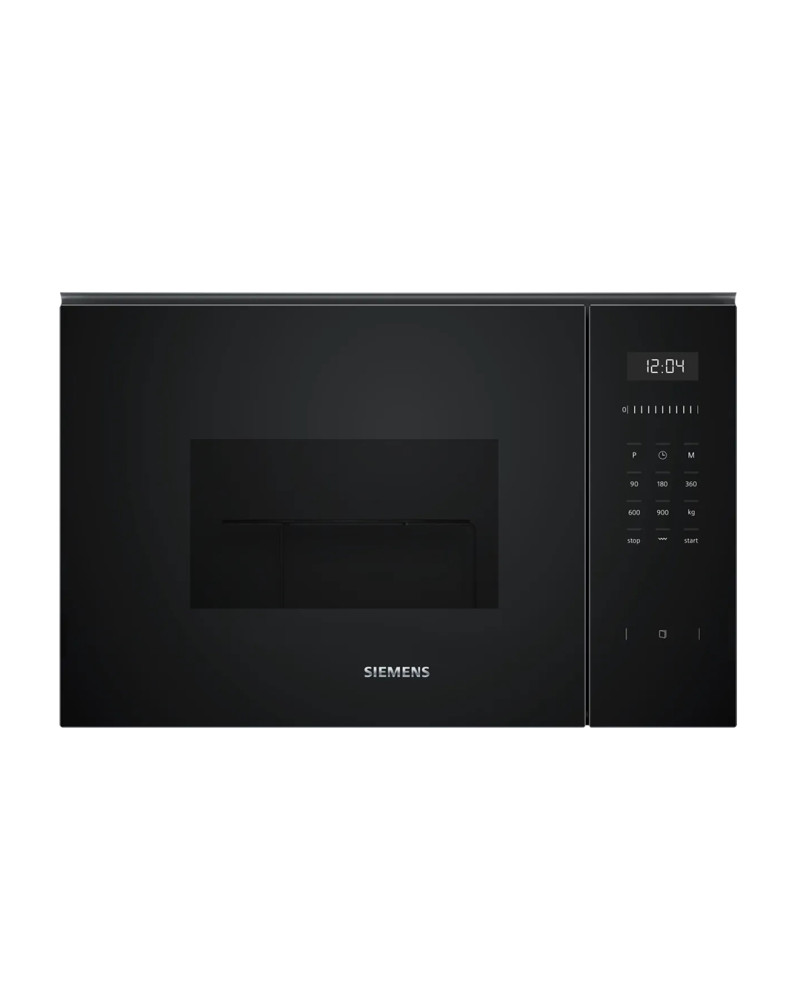 SIEMENS MICROONDAS INTEG 25LT VIDRO PRETO