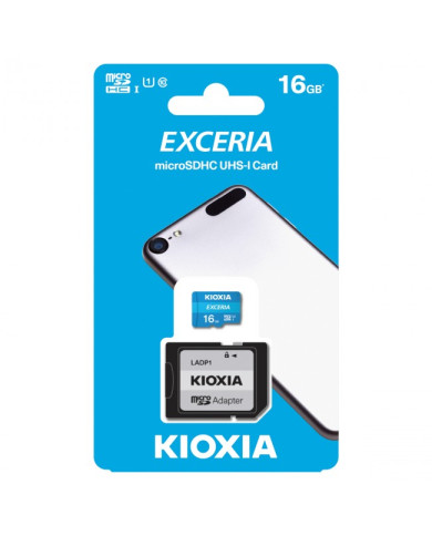 KIOXIA CARTAO MEMORIA MICRO SDXC 16GB ADAPT C10 R100 KIOXIA CARTAO MEMORIA MICRO SDXC 16GB ADAPT C10 R100