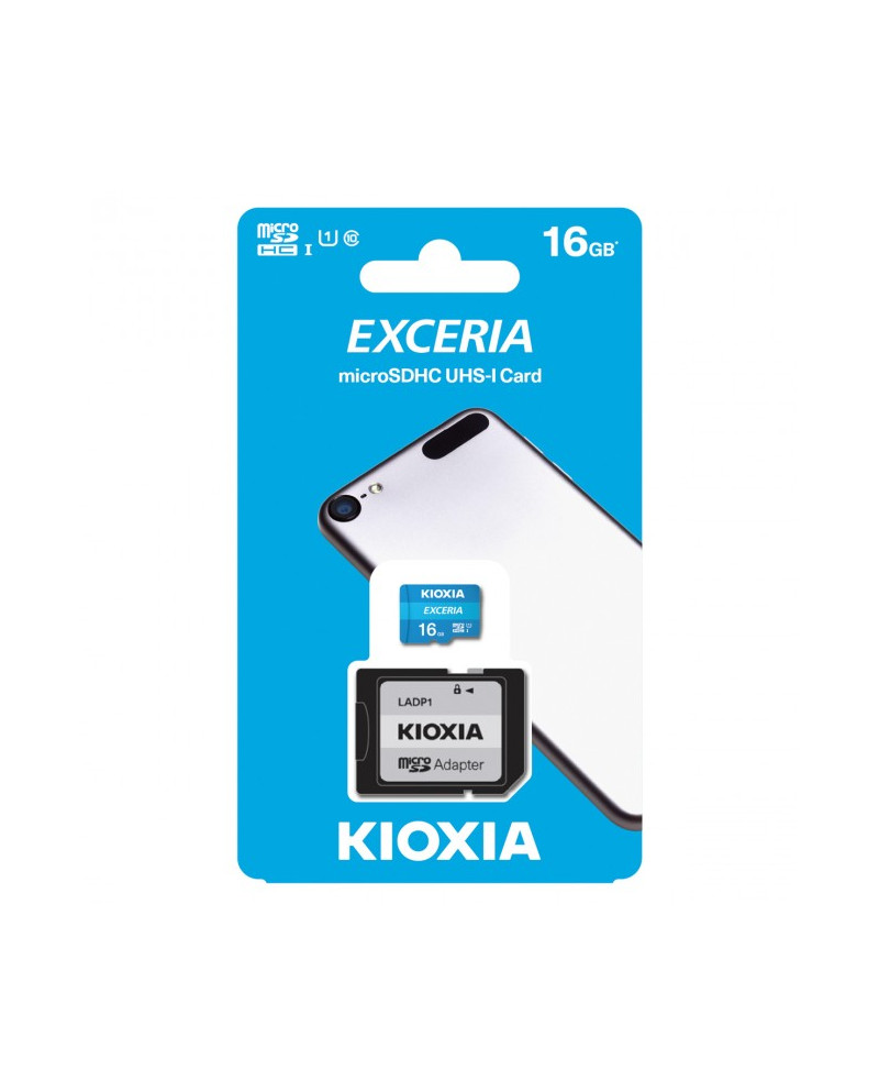 KIOXIA CARTAO MEMORIA MICRO SDXC 16GB ADAPT C10 R100
