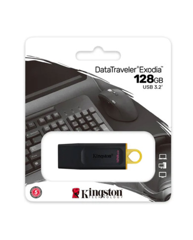 KINGSTON PEN DRIVE 128GB USB 3.2 DATATRAVELER EXODIA N KINGSTON PEN DRIVE 128GB USB 3.2 DATATRAVELER EXODIA N