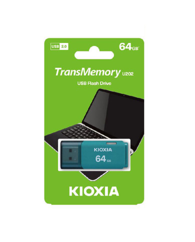 KIOXIA PEN DRIVE 64GB USB 2.0 U202 AZUL KIOXIA PEN DRIVE 64GB USB 2.0 U202 AZUL