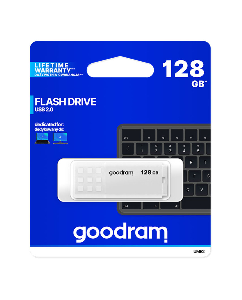 GOODRAM PEN DRIVE 128GB USB 2.0 UME2 BRANCO GOODRAM PEN DRIVE 128GB USB 2.0 UME2 BRANCO