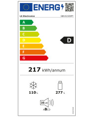 LG COMBINADO 2030X595X682MT 387LT NF SILVER (D)