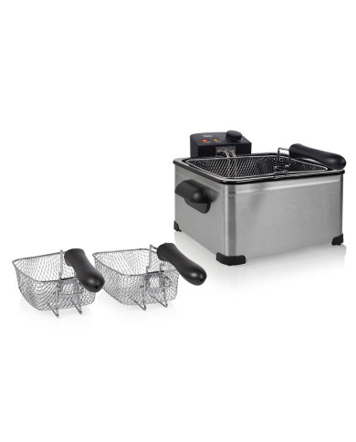 TRISTAR FRITADEIRA 2000W 5LT 3 CESTAS INOX TRISTAR FRITADEIRA 2000W 5LT 3 CESTAS INOX