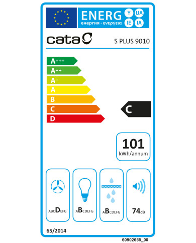 CATA CHAMINE 70CM 1000M3H INOX (A++) CATA CHAMINE 70CM 1000M3H INOX (A++)