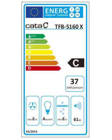 CATA EXAUSTOR 60CM 2VELOC MAX 300M3/H INOX (C) CATA EXAUSTOR 60CM 2VELOC MAX 300M3/H INOX (C)