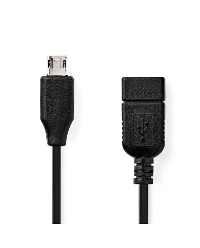 NEDIS CABO MICRO B MACHO P/ A FEMEA USB 2.0 NEDIS CABO MICRO B MACHO P/ A FEMEA USB 2.0