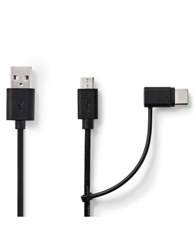 NEDIS CABO USB 2.0 2 EM 1 NEDIS CABO USB 2.0 2 EM 1