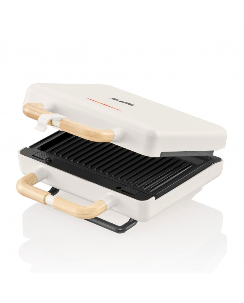FLAMA SANDWICHEIRA PLACAS GRILL 800W BRANCA FLAMA SANDWICHEIRA PLACAS GRILL 800W BRANCA