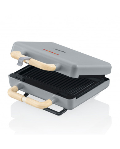 FLAMA SANDWICHEIRA PLACAS GRILL 800W CINZA FLAMA SANDWICHEIRA PLACAS GRILL 800W CINZA