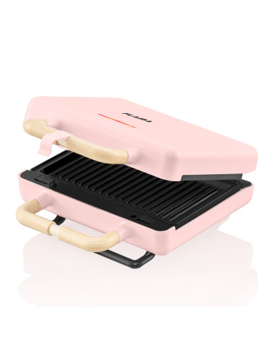 FLAMA SANDWICHEIRA PLACAS GRILL 800W ROSA FLAMA SANDWICHEIRA PLACAS GRILL 800W ROSA