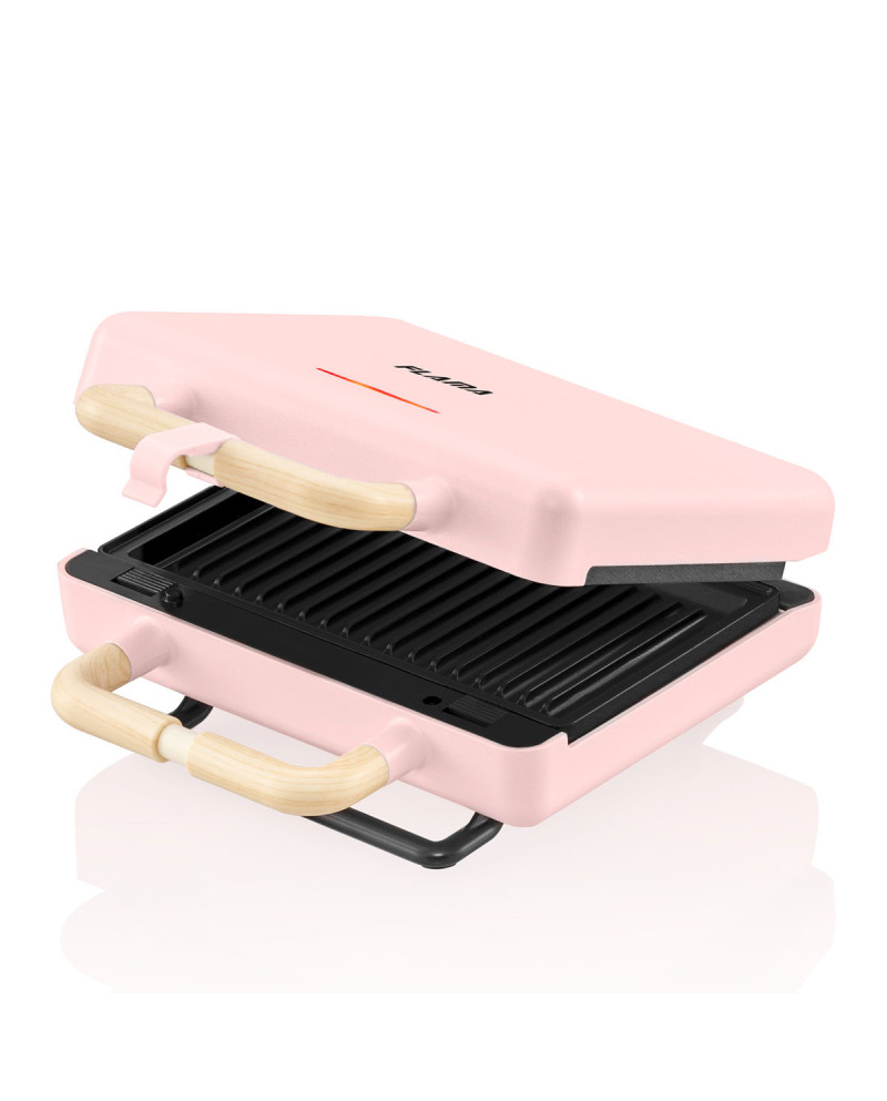 FLAMA SANDWICHEIRA PLACAS GRILL 800W ROSA