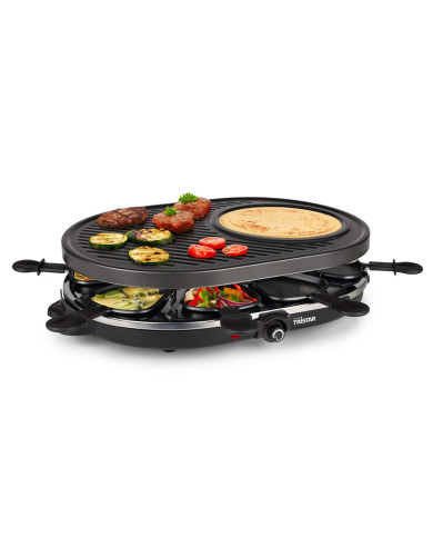 TRISTAR RACLETTE GRILL 1200W 8 PESSOAS 43X30CM TRISTAR RACLETTE GRILL 1200W 8 PESSOAS 43X30CM