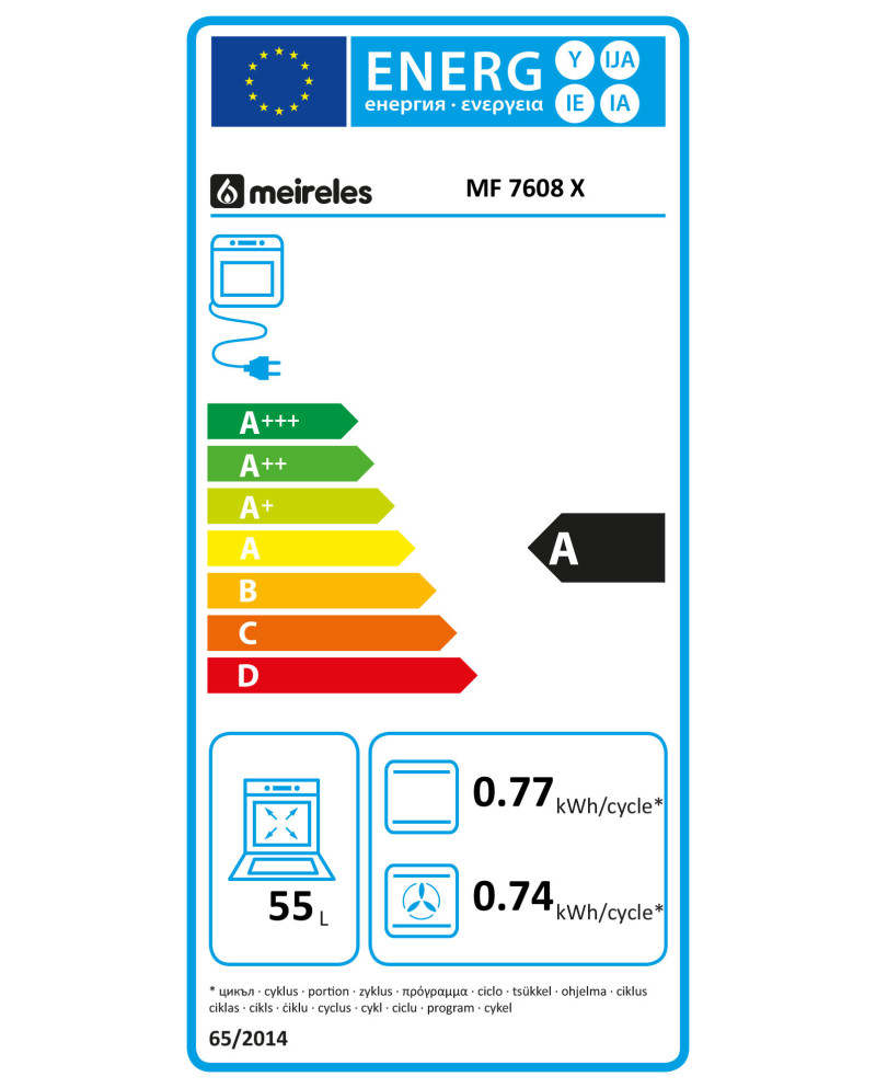 MEIRELES FORNO ELECTRICO VENTILADO 6 FUNÇOES INOX A MEIRELES FORNO ELECTRICO VENTILADO 6 FUNÇOES INOX A