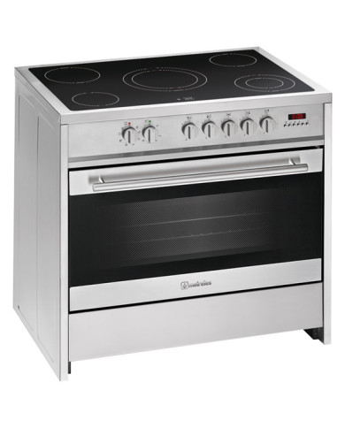 MEIRELES FOGAO 90CM INOX VITRO+FORNO ELECTRICO MULTIF. A