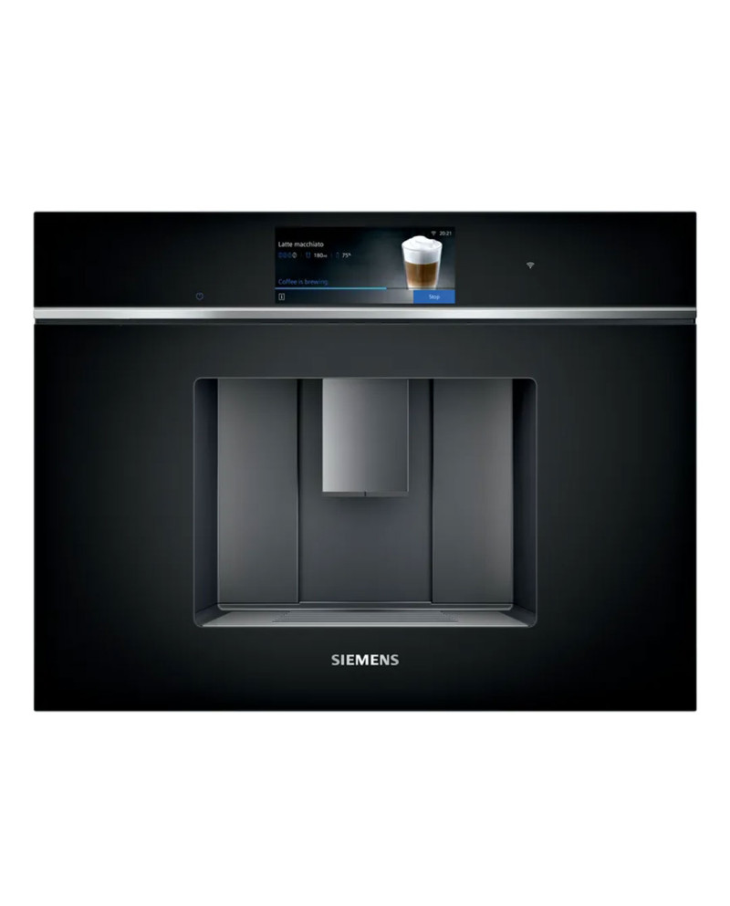 SIEMENS MAQUINA CAFE INTEGRAR 45CM VIDRO PRETO