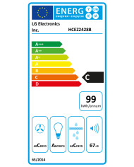LG CHAMINE PAREDE 60CM 600M3/H PRETO (C)