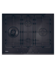HAIER PLACA CRISTALGAS 65CM 4GAS VIDRO PRETO