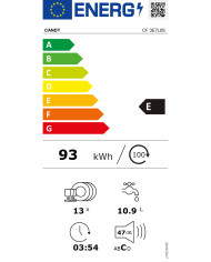 CANDY MAQUINA LOUÇA 5PROG 13TALHERES SILVER (E)