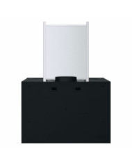 LG CHAMINE PAREDE 60CM 600M3/H PRETO (C)