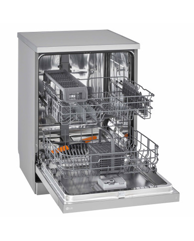 LG MAQUINA LOUÇA 7PROG 14TALHERES 2CESTOS INOX (D) LG MAQUINA LOUÇA 7PROG 14TALHERES 2CESTOS INOX (D)