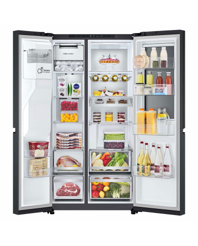 LG SIDE BY SIDE 1790X913X735MT NF 628LT BLACK (D) LG SIDE BY SIDE 1790X913X735MT NF 628LT BLACK (D)